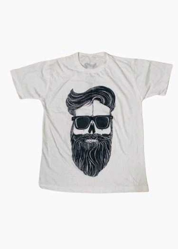 Men's White Graphic T-Shirt