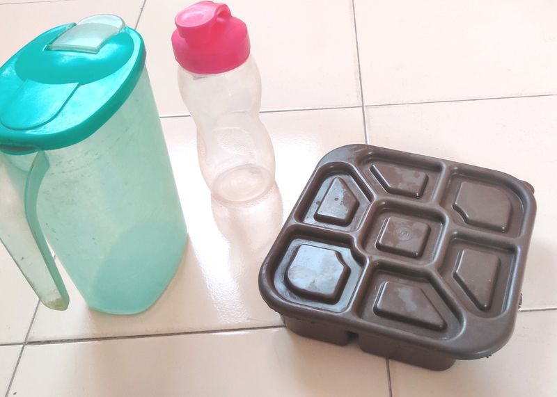 Spice Box Jug And Water Bottle