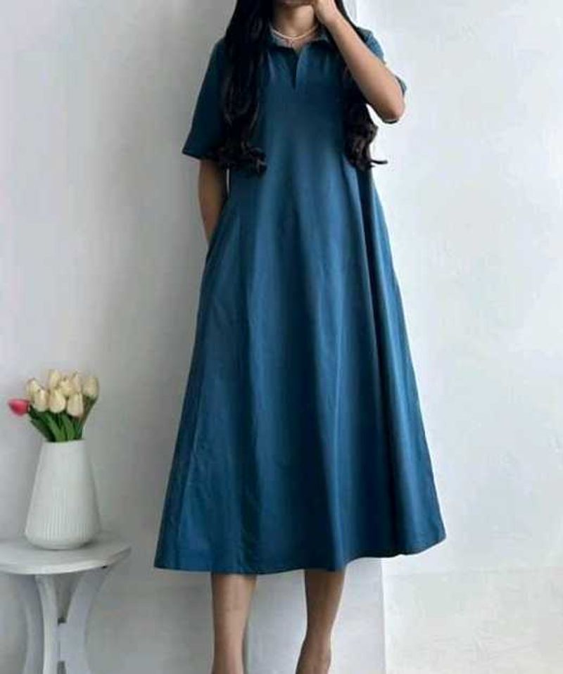 Blue Midi Dress