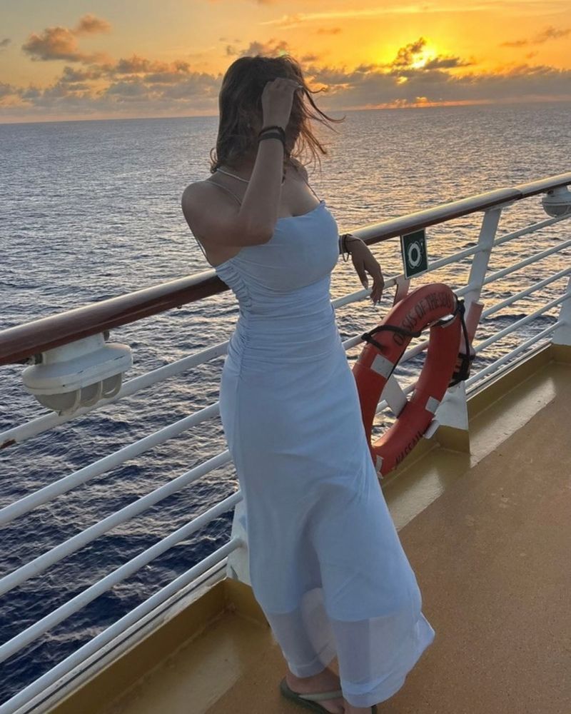 Chic Ruched Maxi Dress for Evening