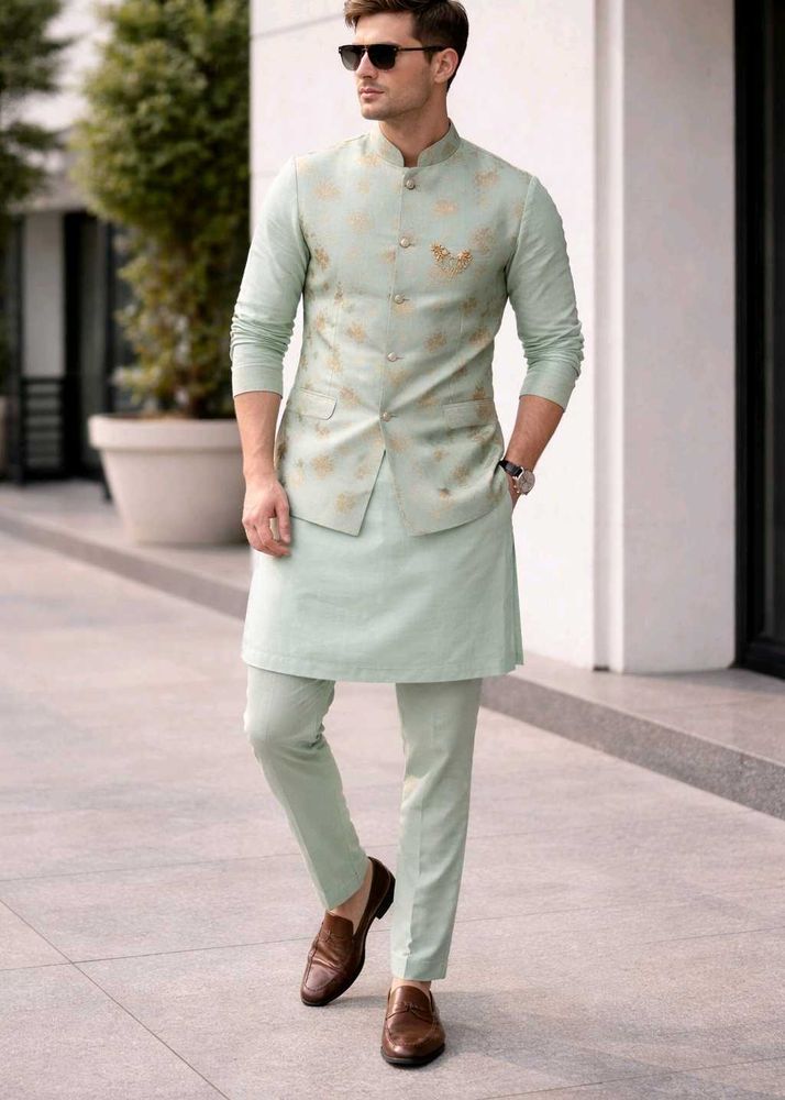 green indowestern (1 time used only)