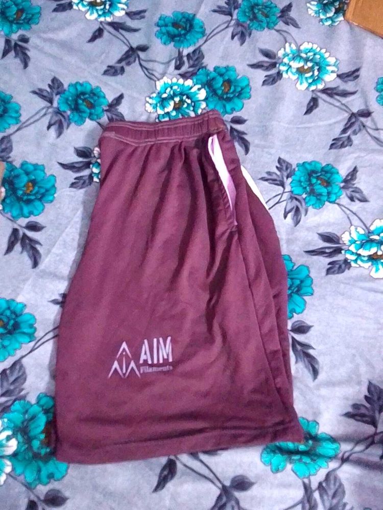 AIM Filament Maroon Athletic Shorts
