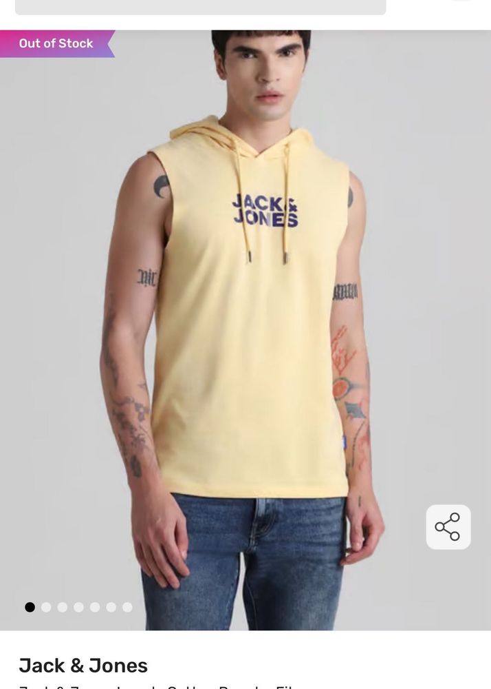 Men's Sleeveless Hoodie T-Shirt