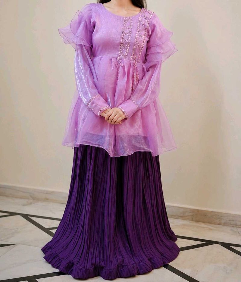 fixed price Beautiful Lavender Kurta Set