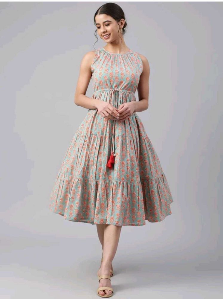 Beautiful Printed Tiered Dress