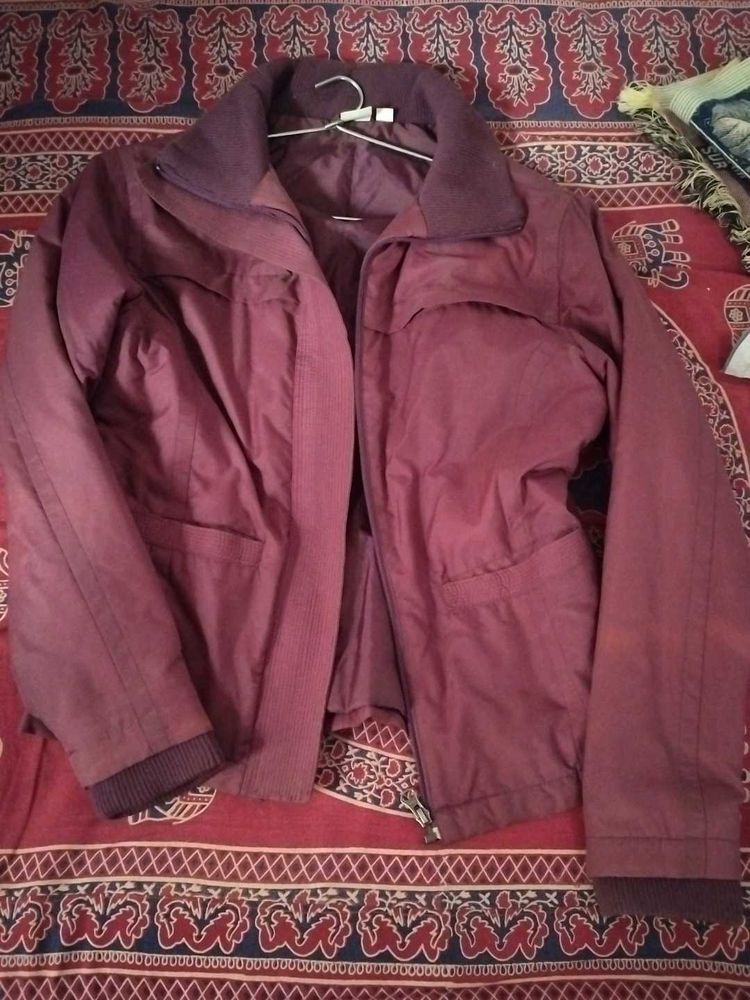 Maroon Casual Jacket