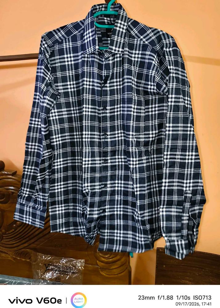 Classic Plaid Men's Shirt🩵💙🤩
