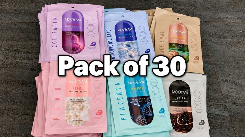 Diwali offer 🔥 pack of 30.  🧬  Face sheet mask
