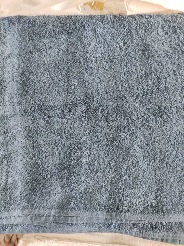 Soft Blue Bath Egyptian Cotton Towel