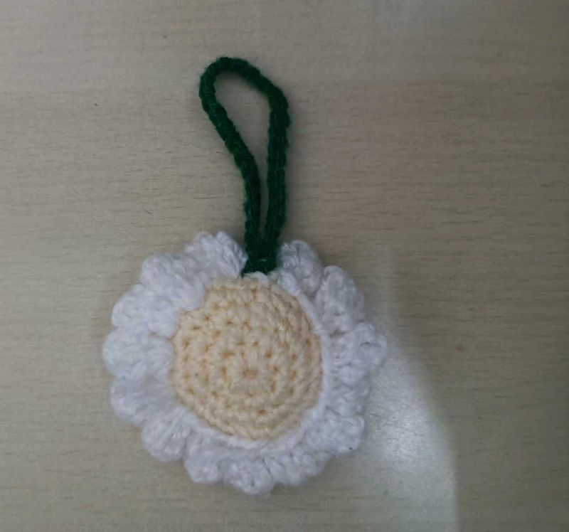 Crochet flower Keychain 😍