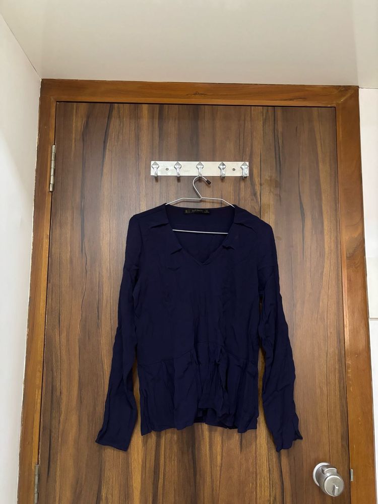 Elegant Navy Blue Top