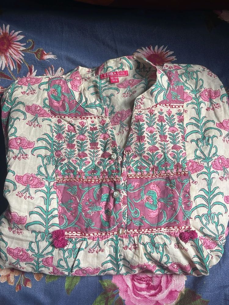 Biba Kids Girls Printed Kurti