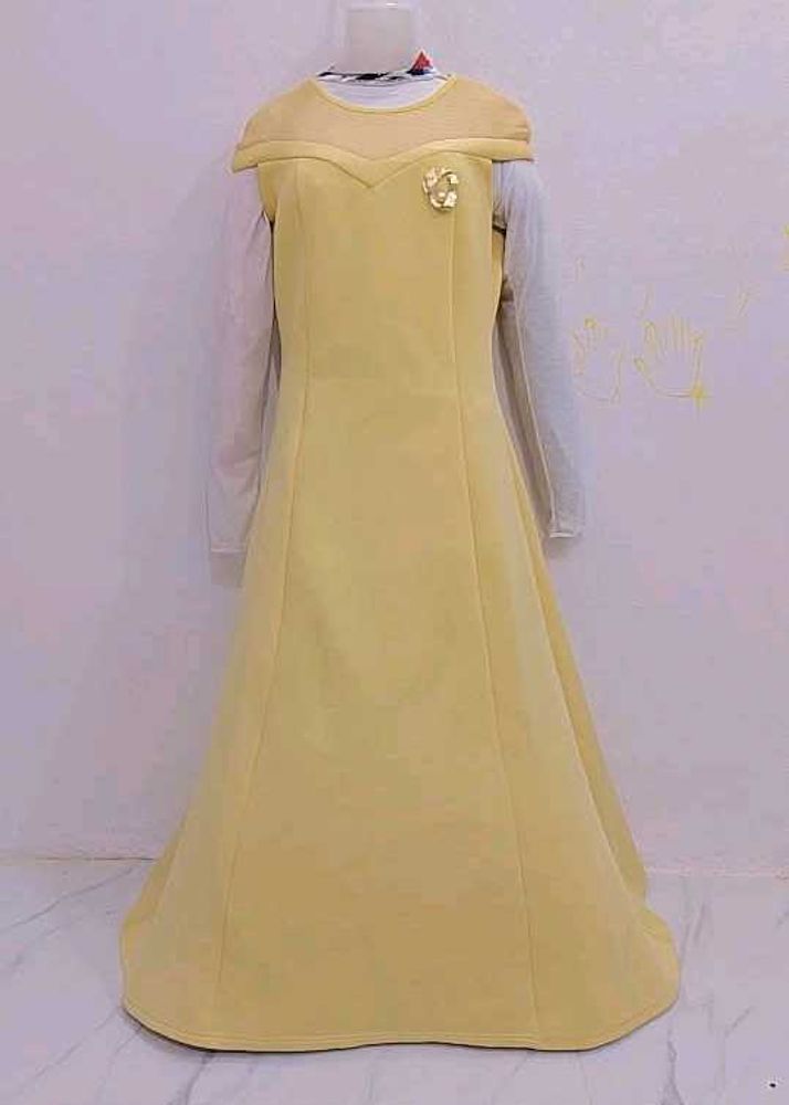 Elegant light Yellow  Gown