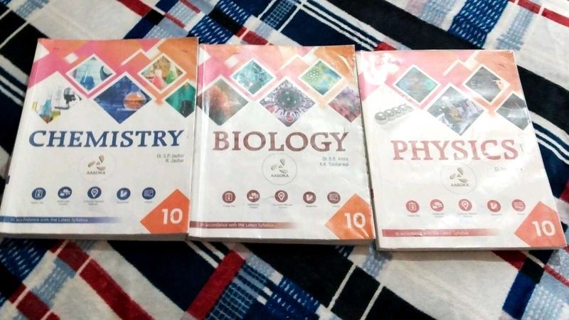 Class 10 Science Physics Biology Chemistry Book