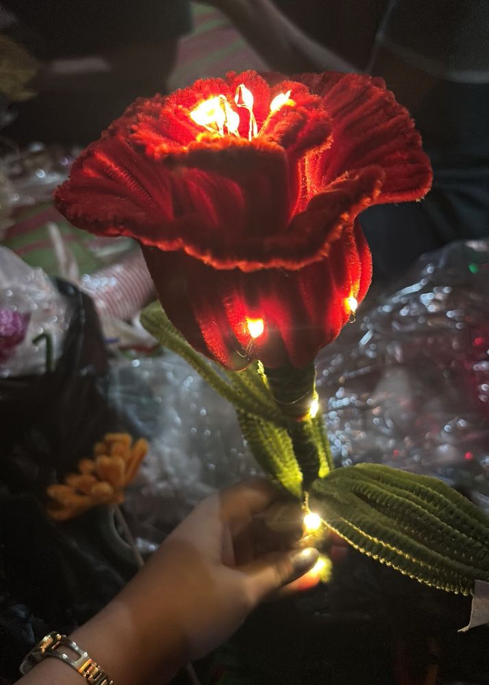 Enchanting Rose Light Decor