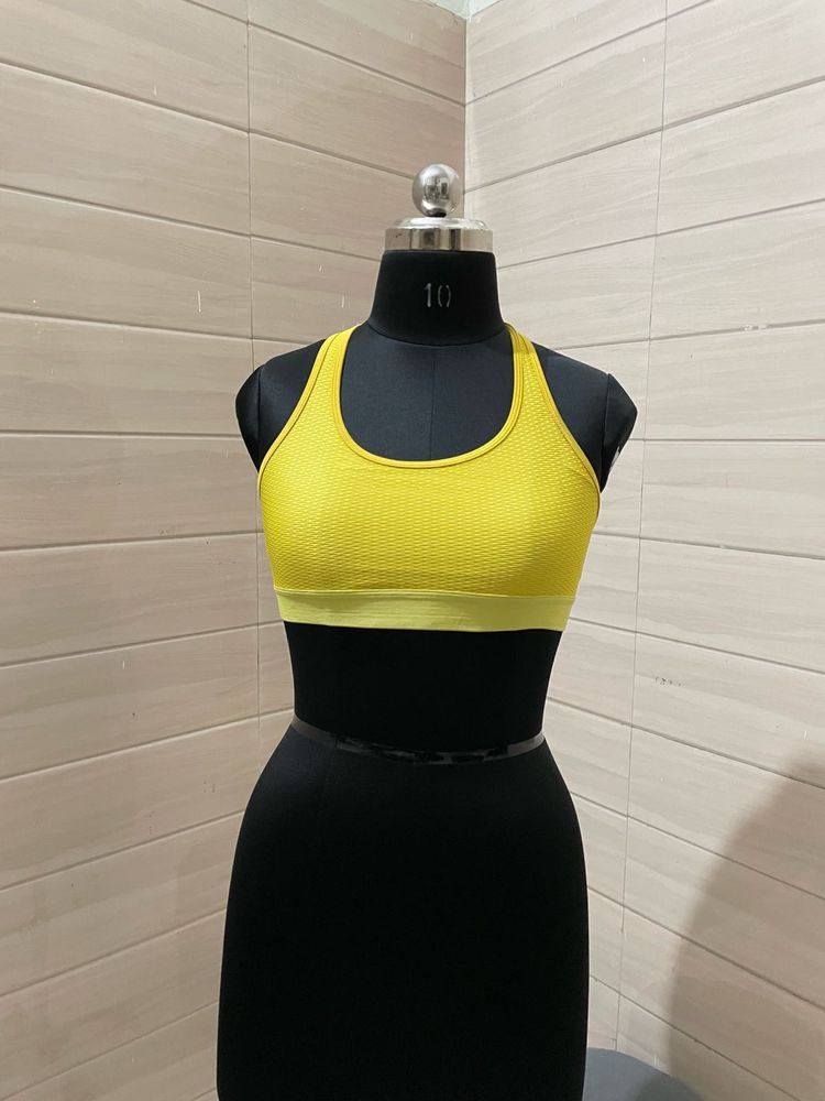 H&amp;M Imported Yellow Sports Bra
