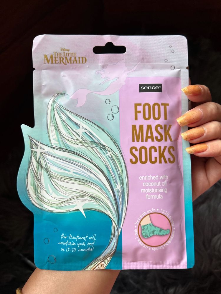 Disney Little Mermaid Foot Mask Socks