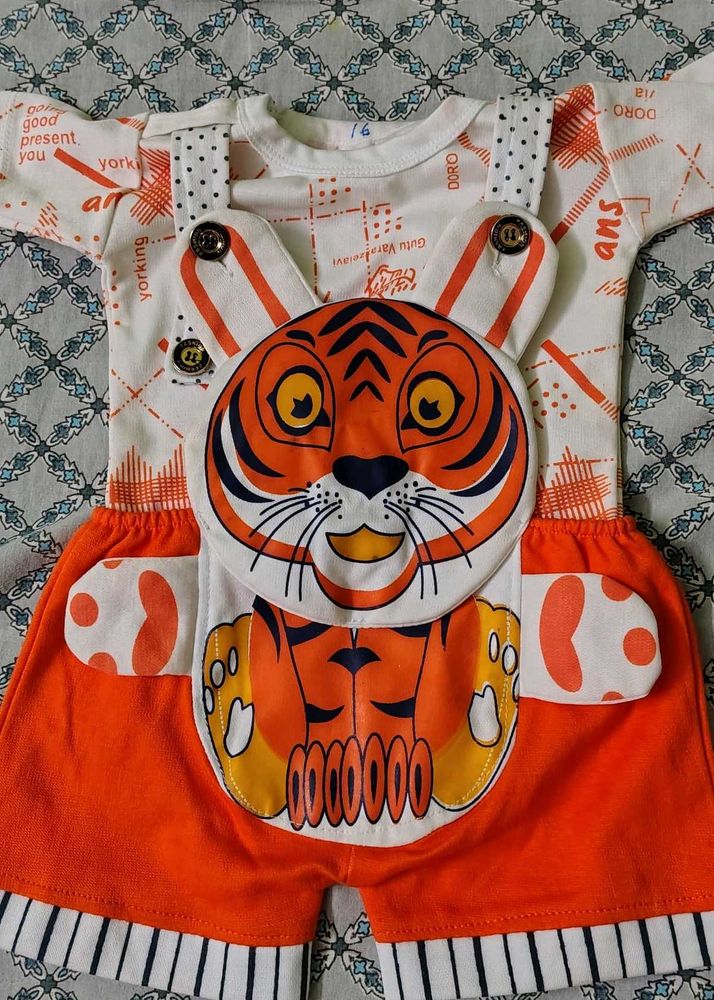 Cute Tiger Romper Set