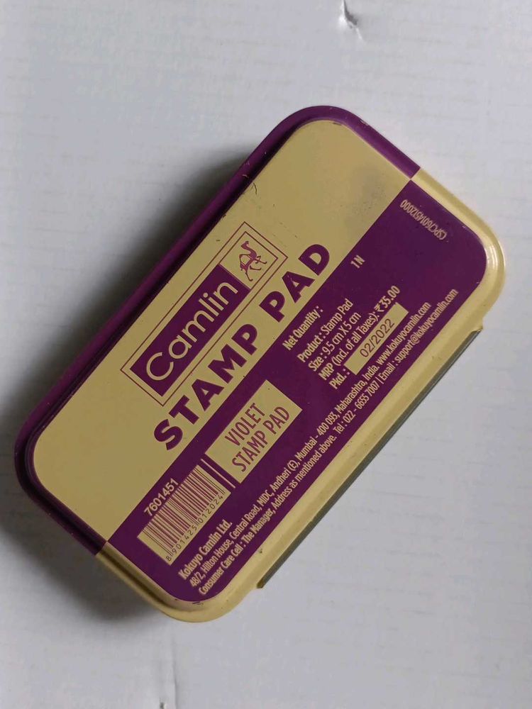Camlin Stamp Pad - Violet