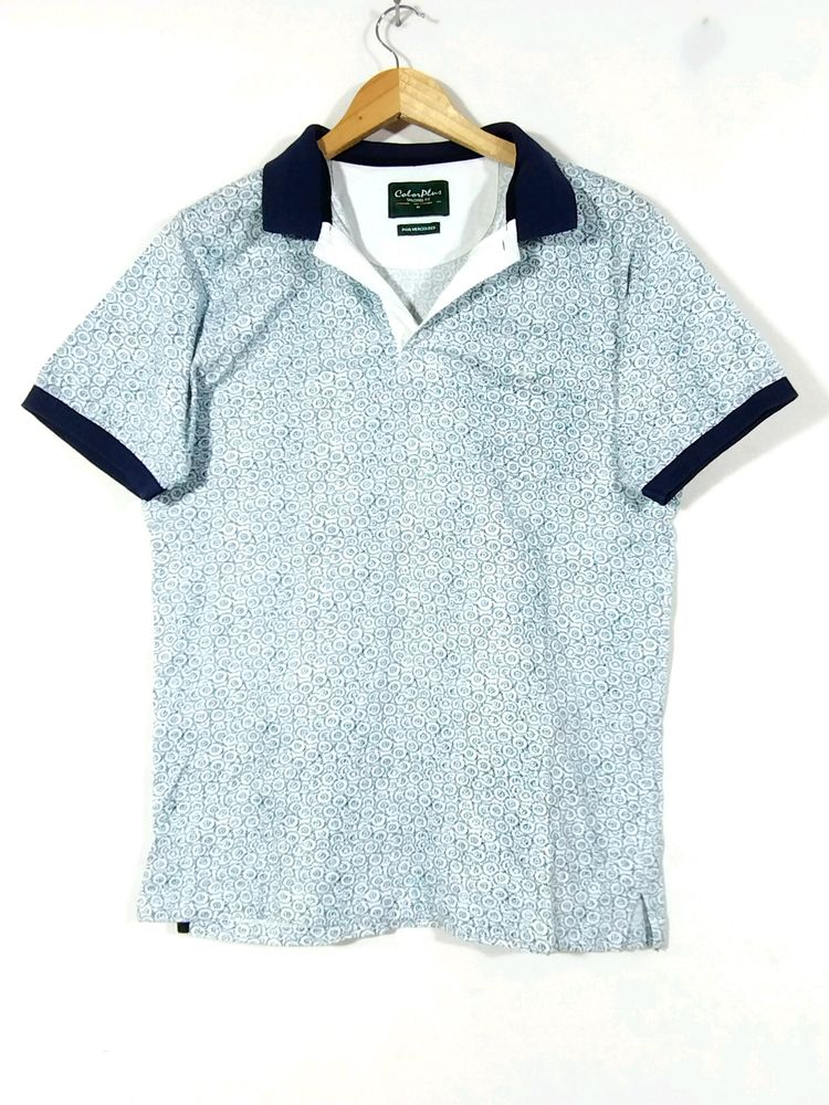Color Plus White Printed T-Shirt (Men)