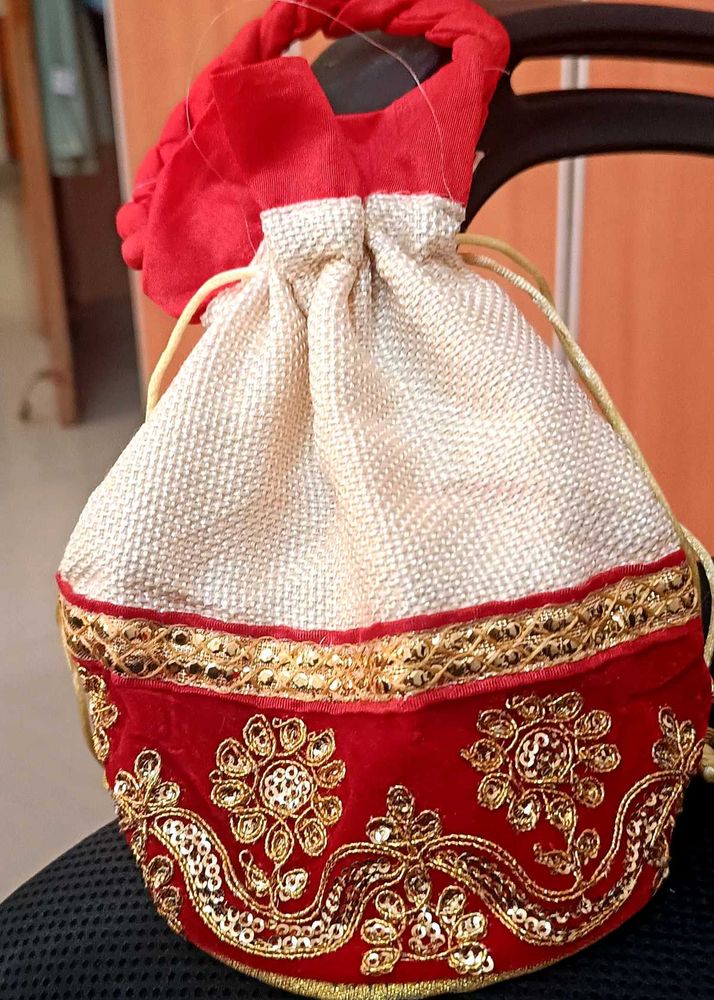 Embroidered Potli Bag
