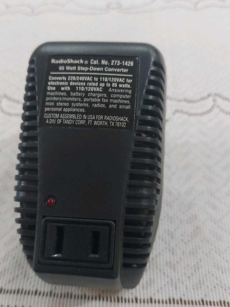 RadioShack 85W Step-Down Converter Vintage