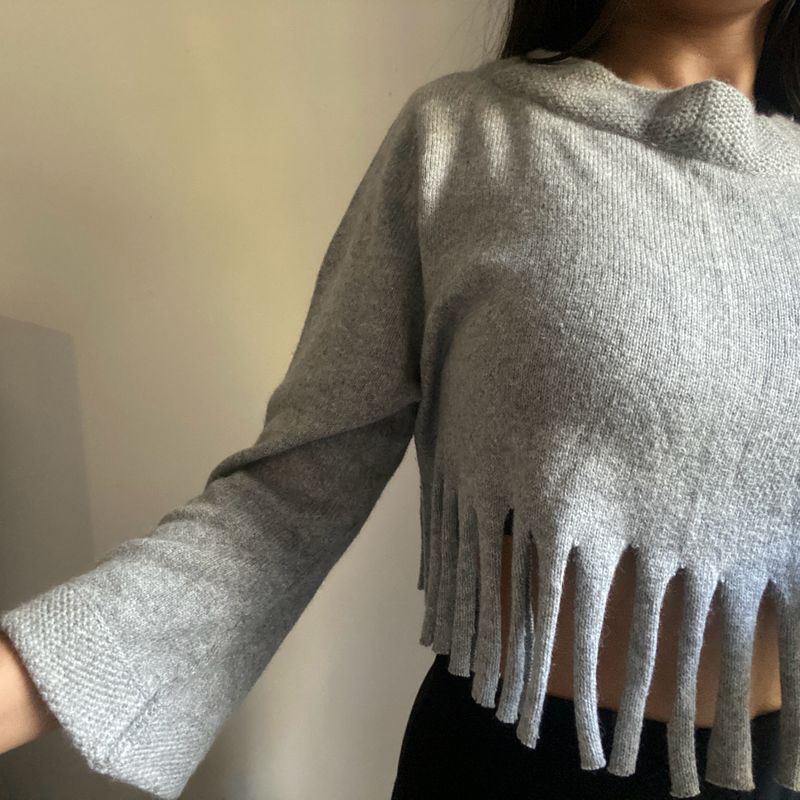 M&amp;S Pure Cashmere Wool Crop Sweater