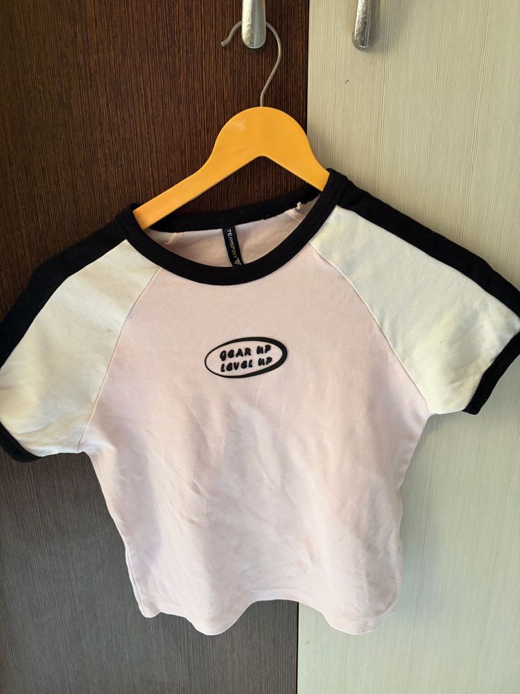 Pink "Level Up" Graphic T-Shirt