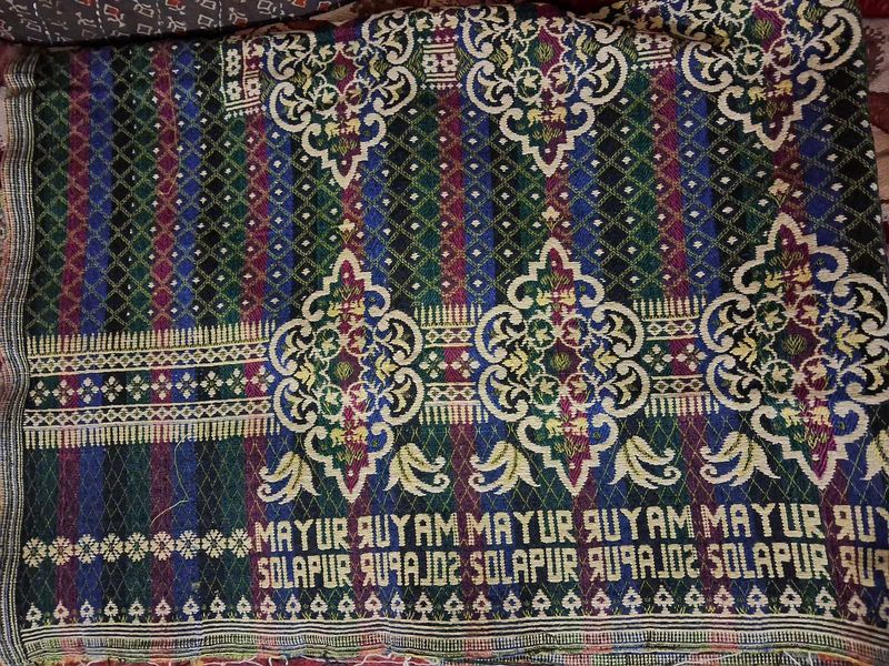Elegant solapuri bedsheet with Intricate Patterns