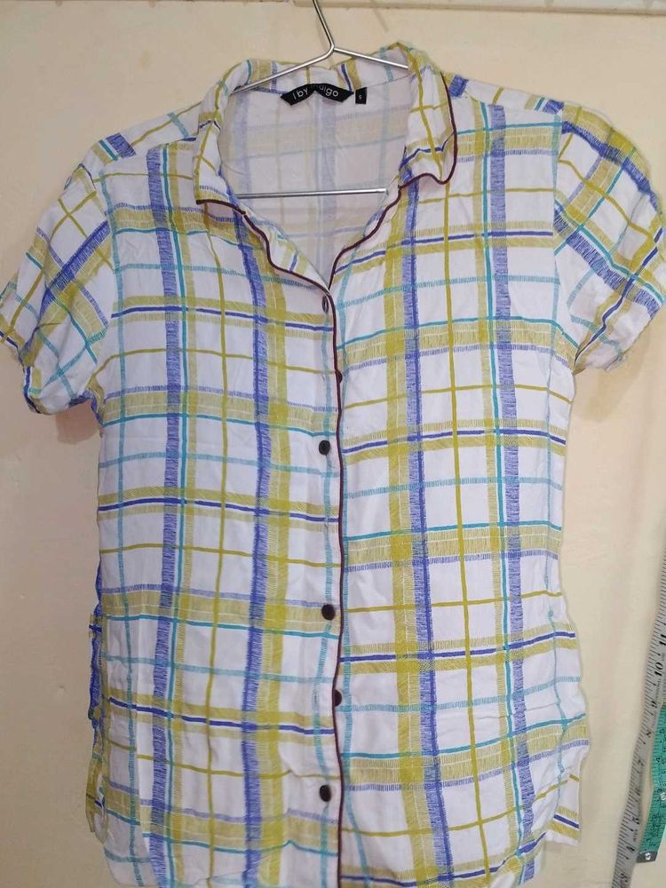 Casual Plaid Button-Up shirt and payjama