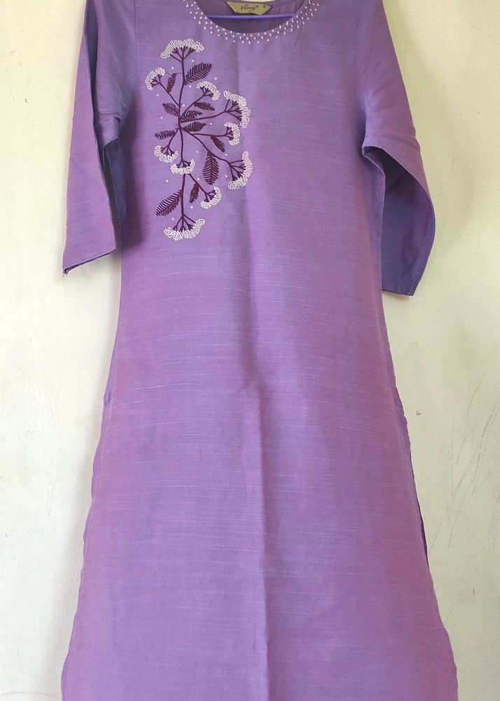 Lavender Color Kurti