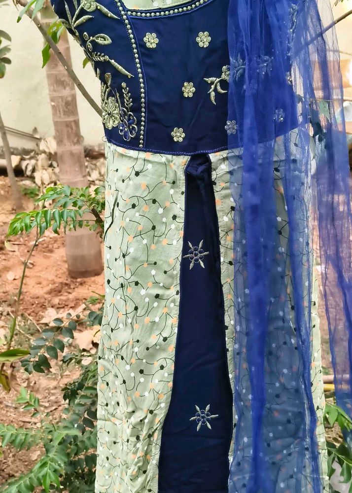 Embroidered Kurta Set with Dupatta