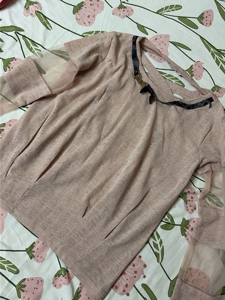 Chic Sheer Sleeve Top