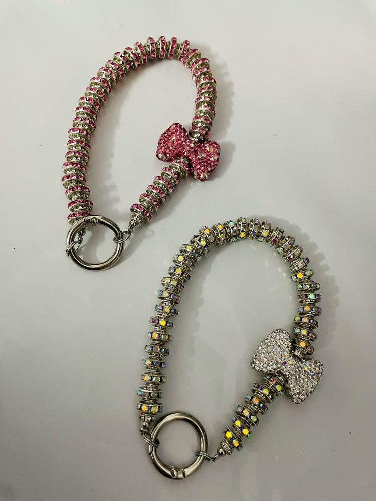 Sparkling Bow phone and bag charm
