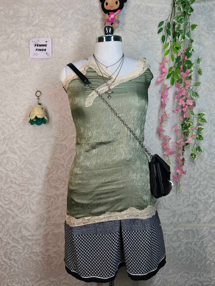 Lace Trimmed Camisole Slip
