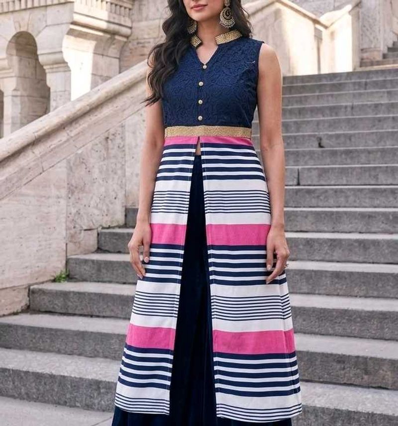 gorgeous traditional gown &amp; plazzo