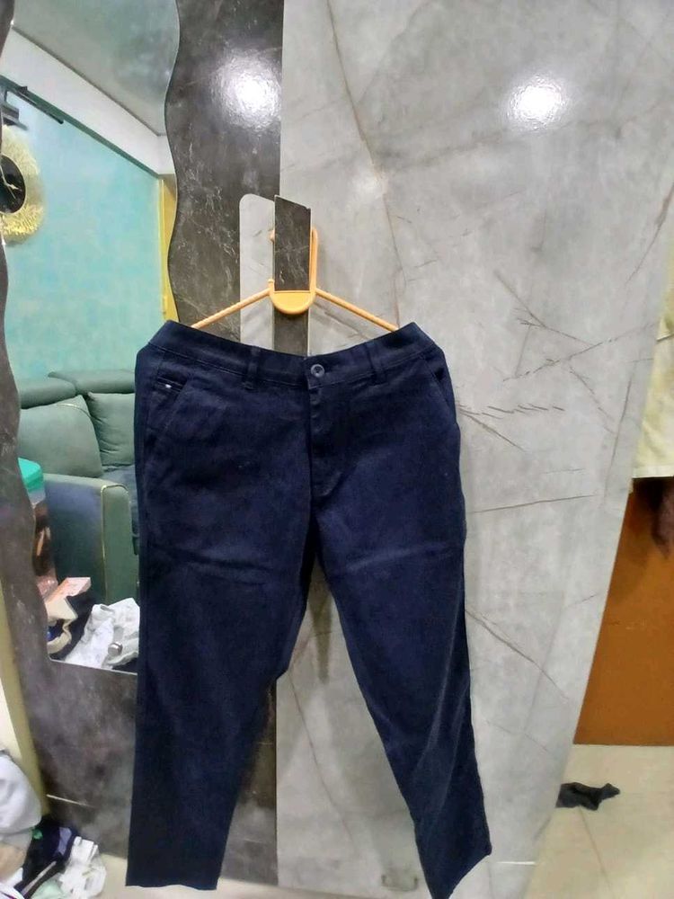 Navy Blue Casual Pants