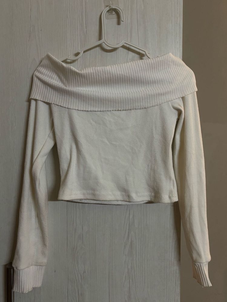 newme white off shoulder top