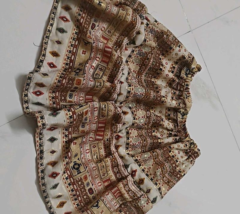 Boho Print Ethnic Skirt for kids