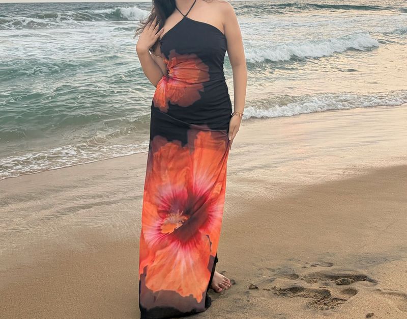 mermaid inspired maxi dress