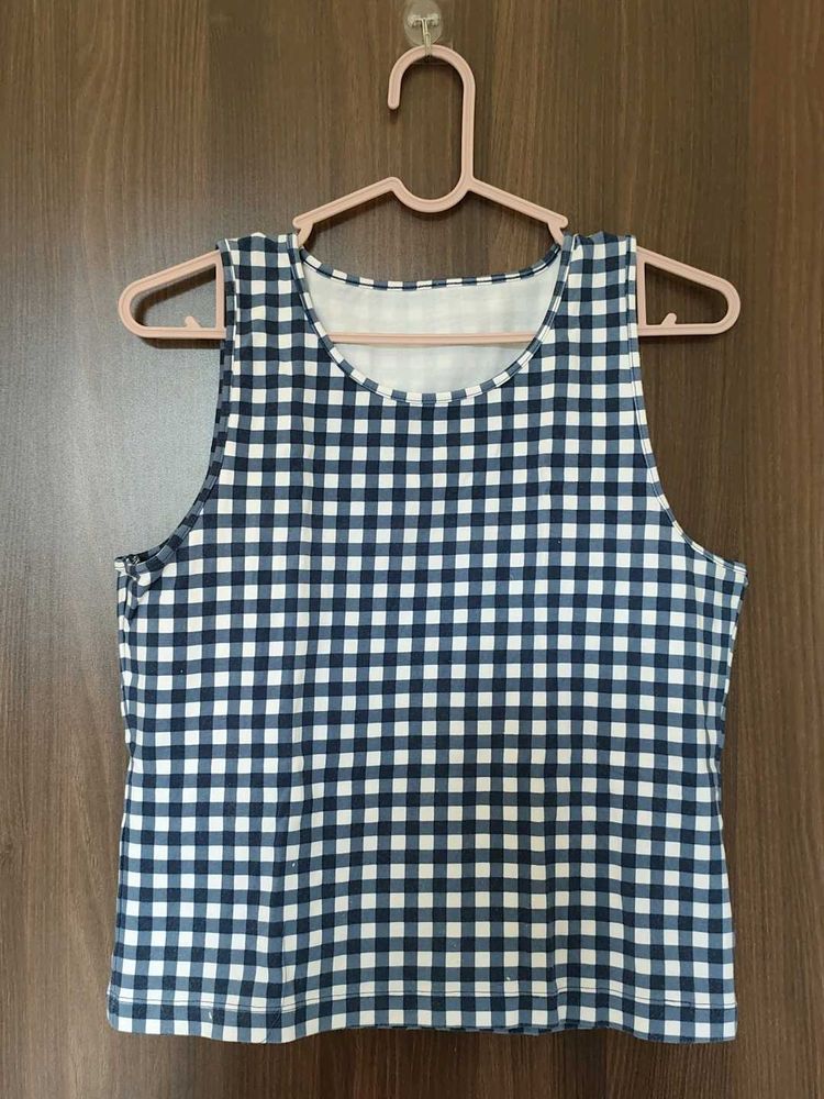 Cute Gingham Tank Top