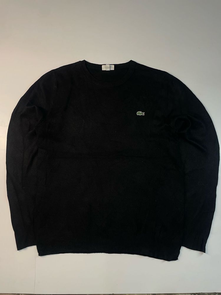 Lacoste Black Crewneck Sweater