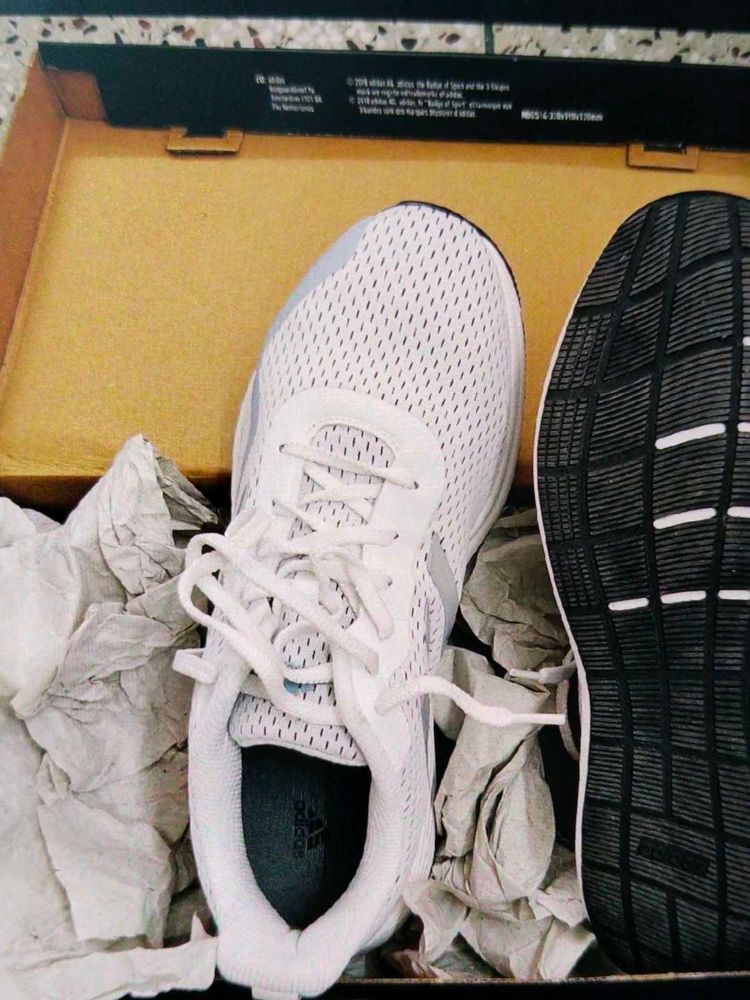Adidas White Sports Shoes