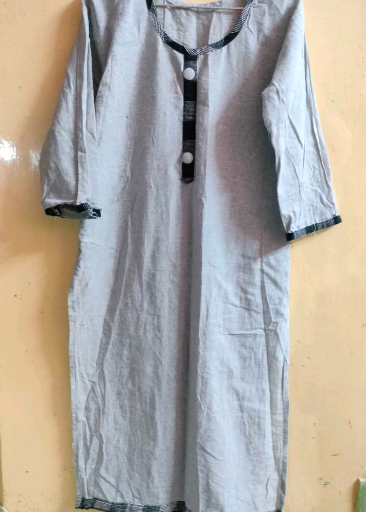GREY KURTA
