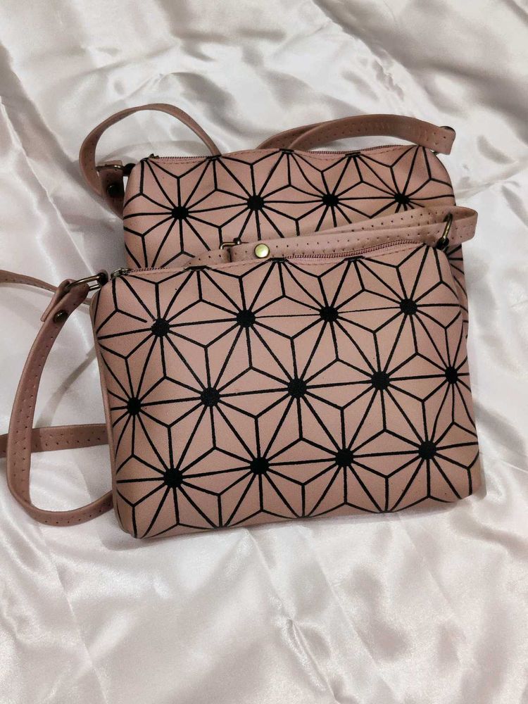Geometric Pattern Crossbody Bag