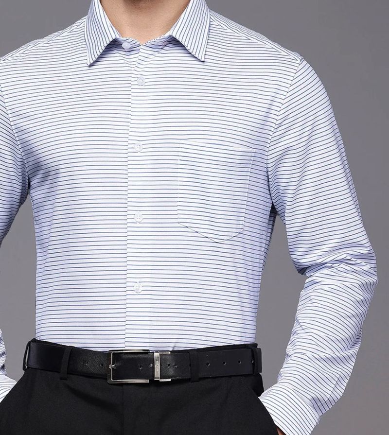Louis Philippe Striped Men's Shirt
