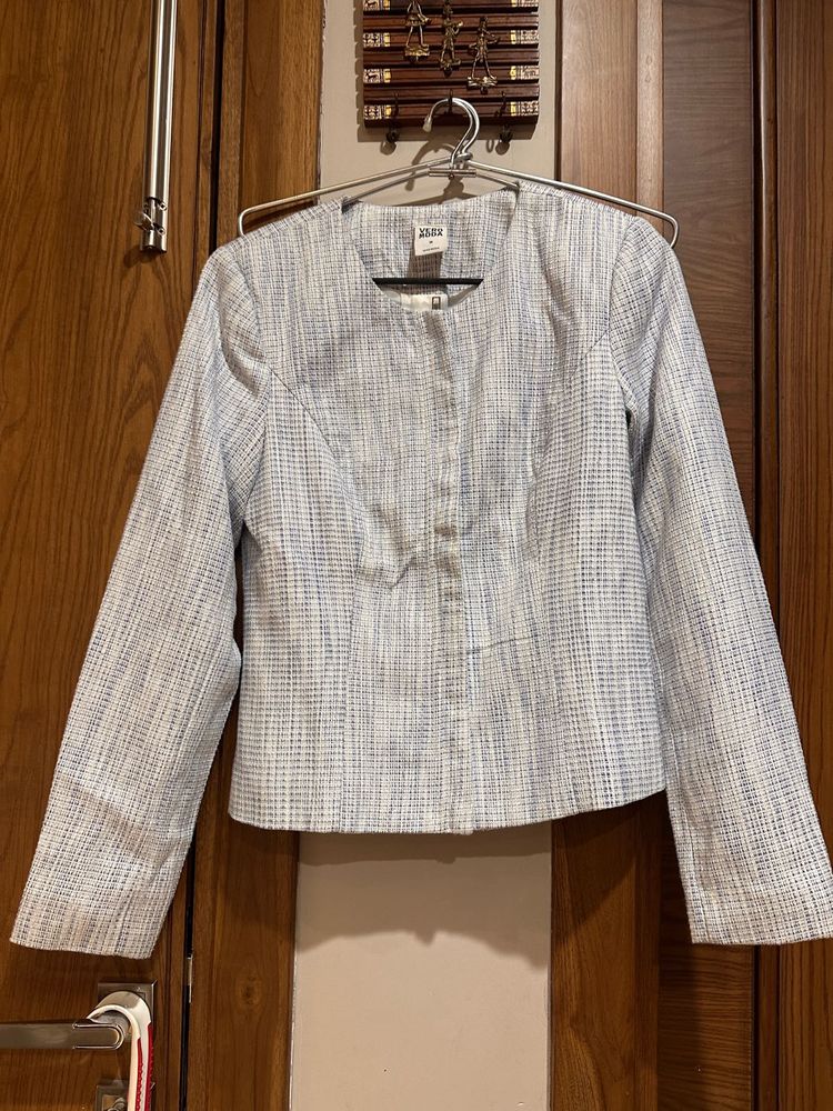 Elegant Blue Blazer Jacket