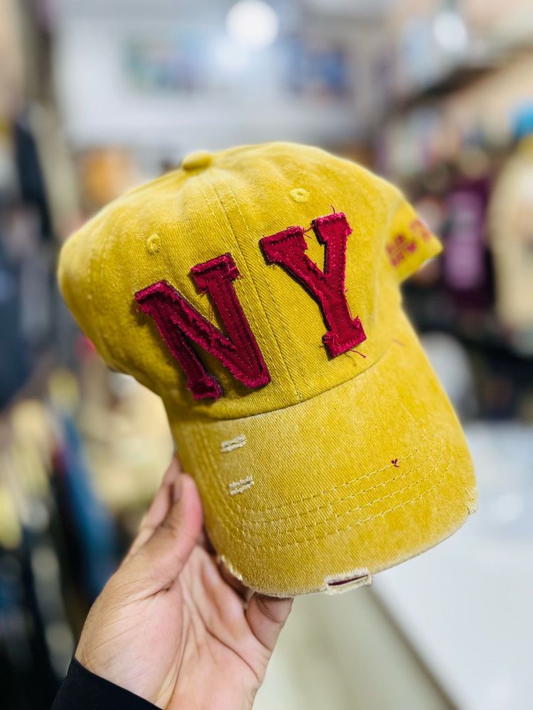 NY LOGO cotton washing Cap 🧢