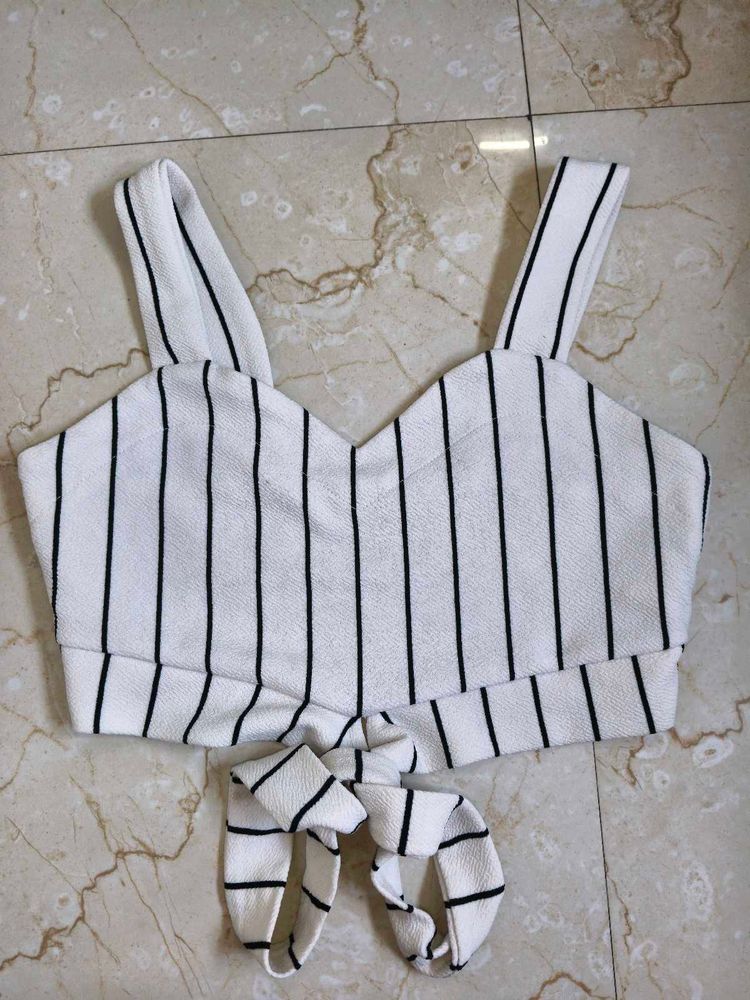 striped crop top