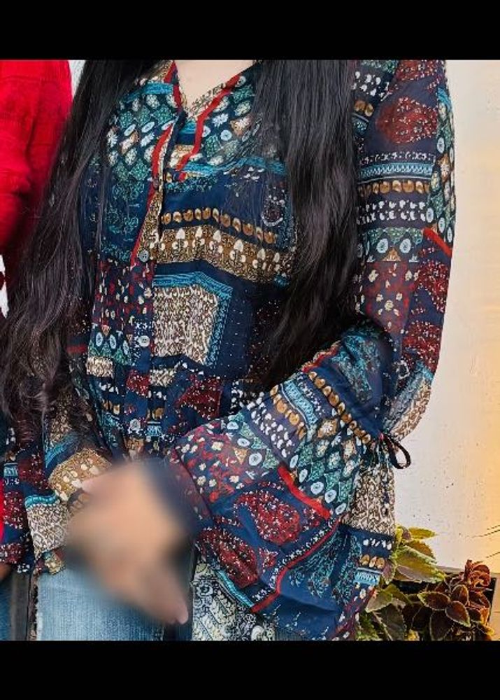 Boho Chic Printed Top
